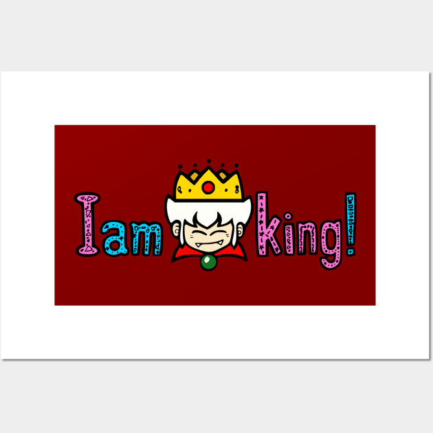 Dracula Kun - I Am King Wall Art by retroworldkorea